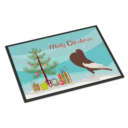 Carolines Treasures English Pouter Pigeon Christmas Indoor or Outdoor Mat, 18 x 27 in. BB9321MAT